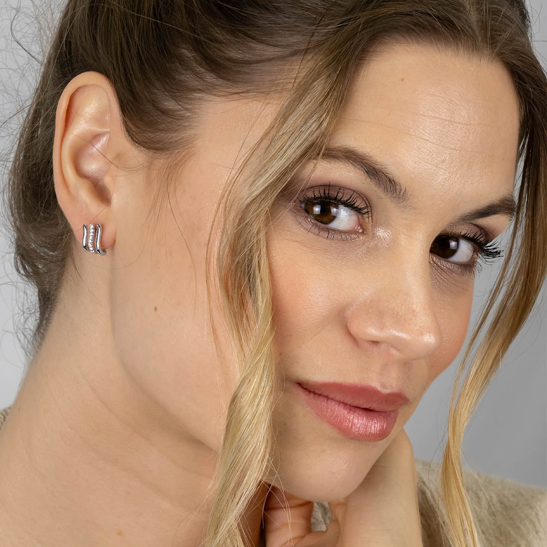 Natural Flow Ohrstecker Brienne Zirkonia