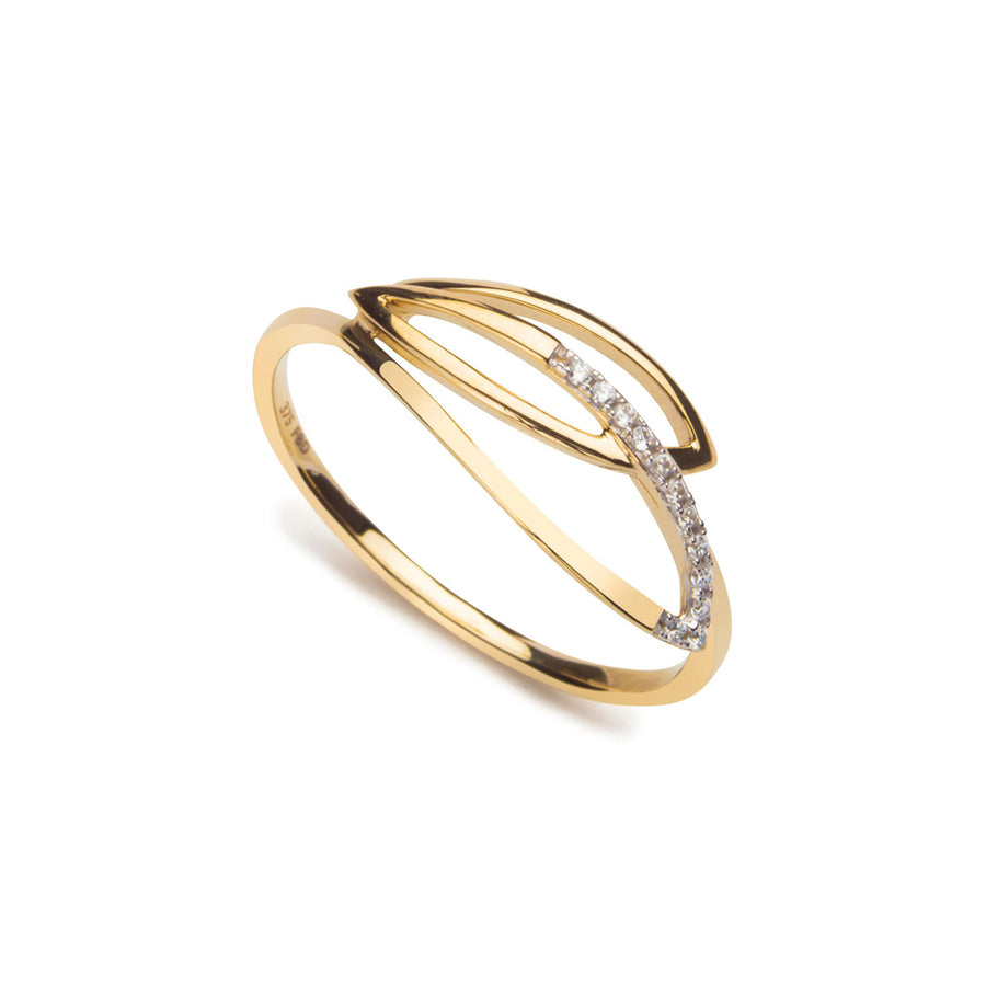 Echtgold Ring Pétale