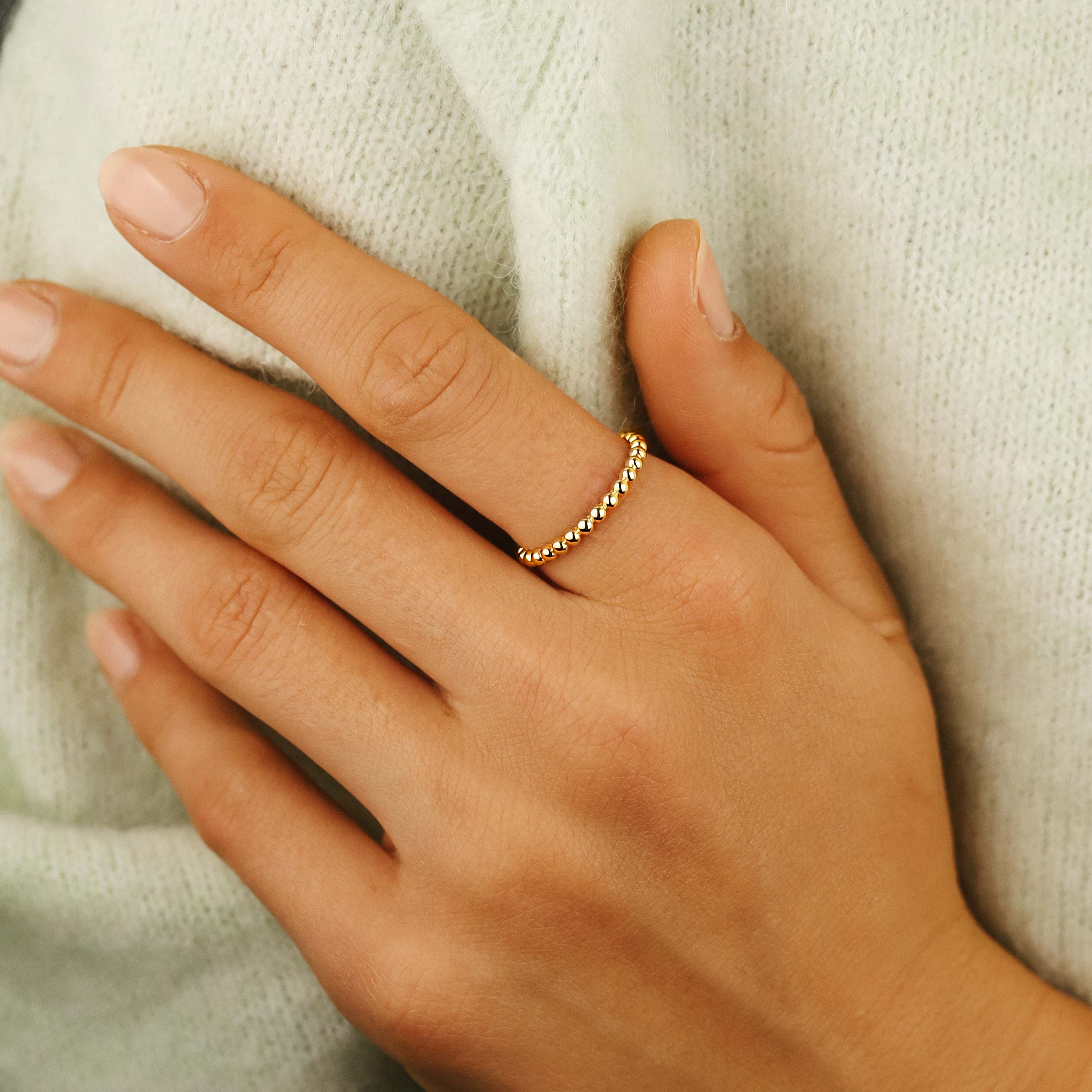 Echtgold Ring Enfiler