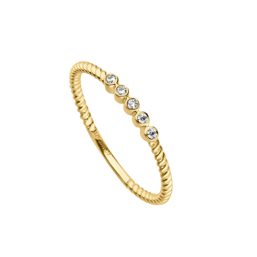 Echtgold Ring Couronne