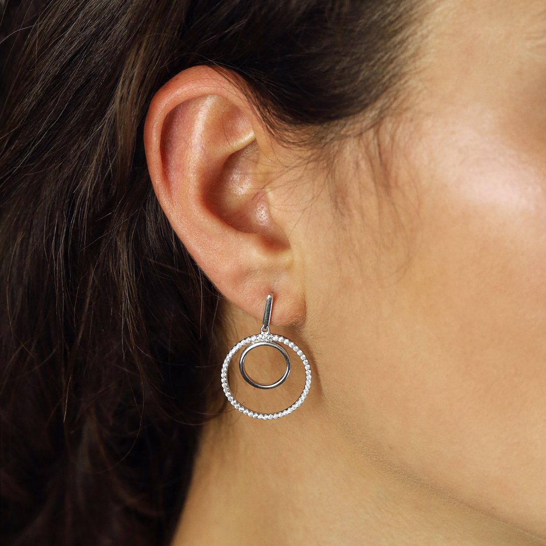 Swinging Silver Ohrringe Romance