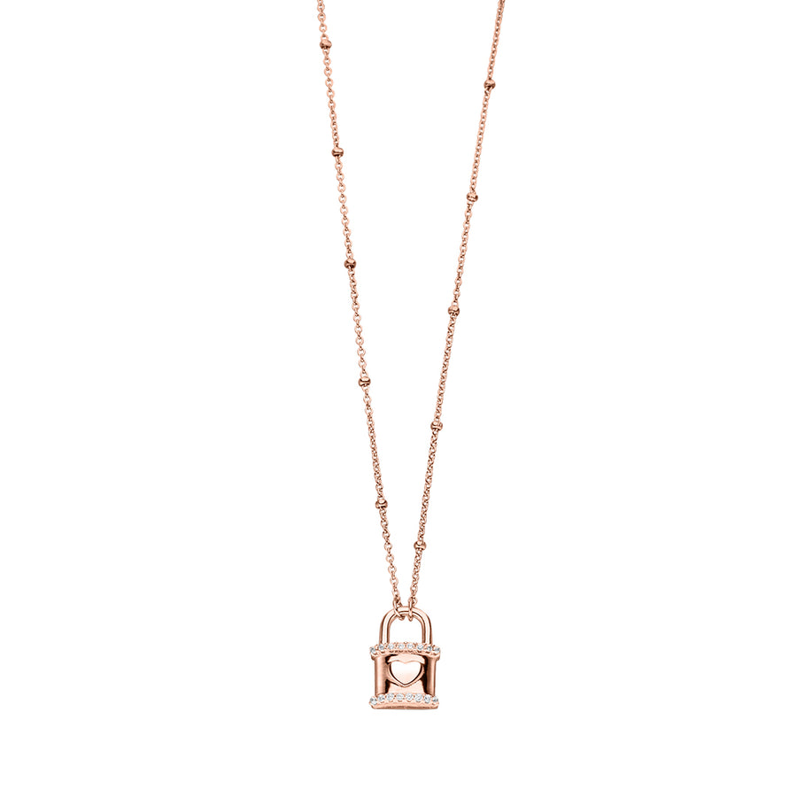 Pure Love Collier padlock heart