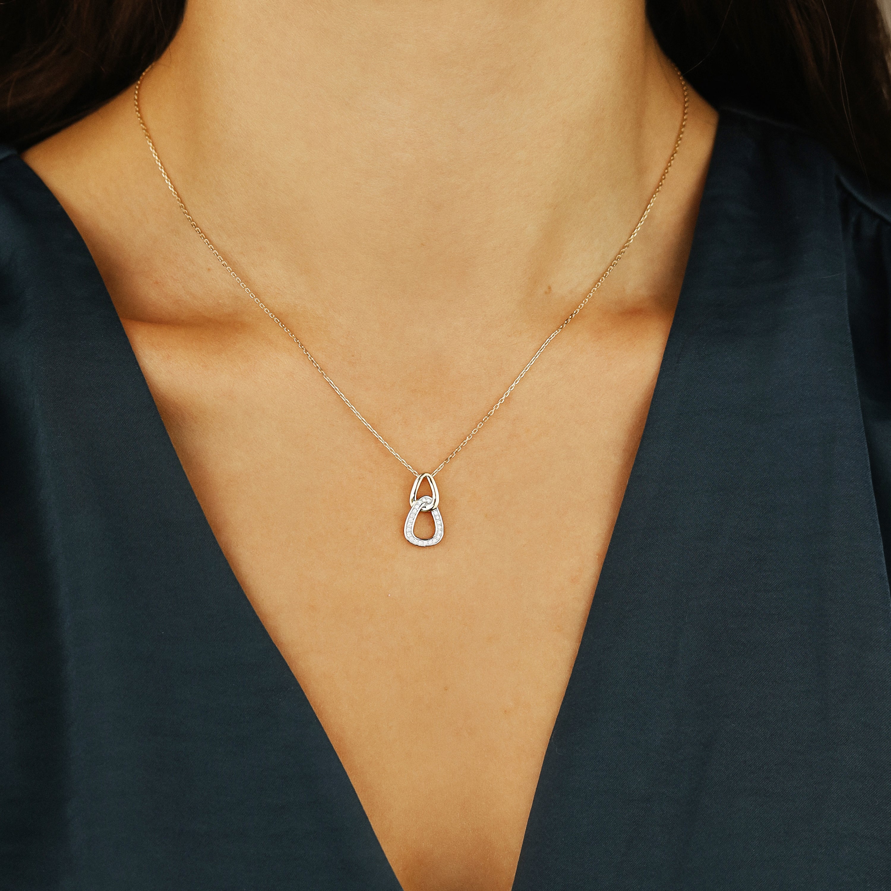 Echtgold Collier Pendre