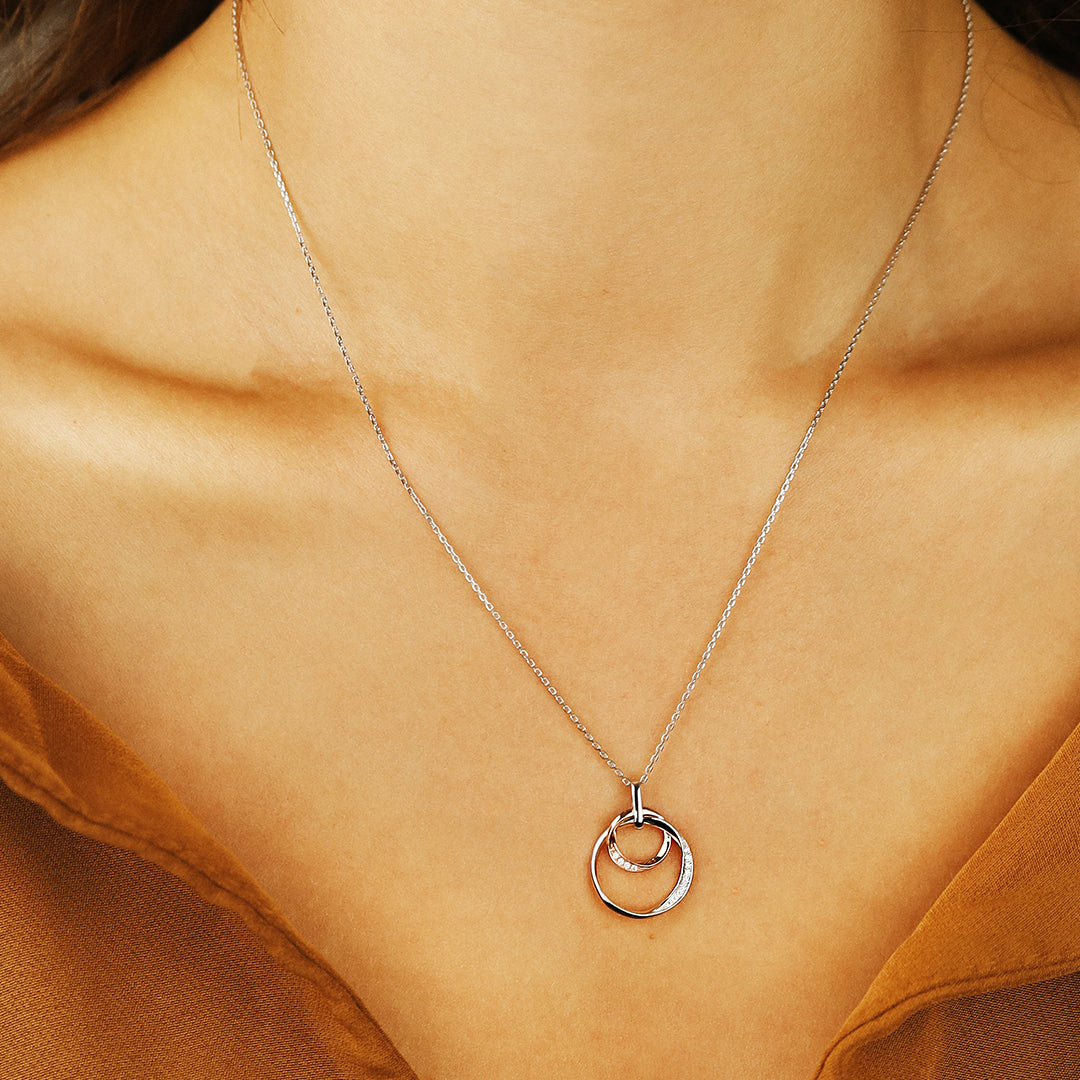 Echtgold Collier Ensemble Rosé