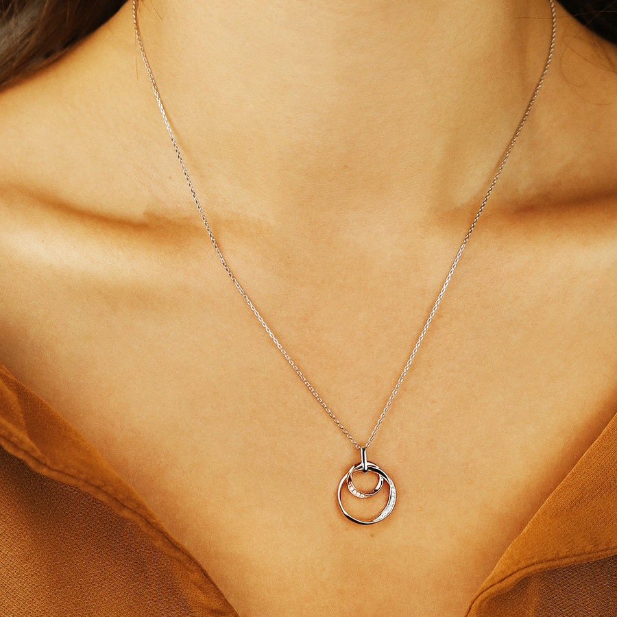 Echtgold Collier Ensemble Rosé