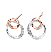 Echtgold Ohrstecker Ensemble Rosé