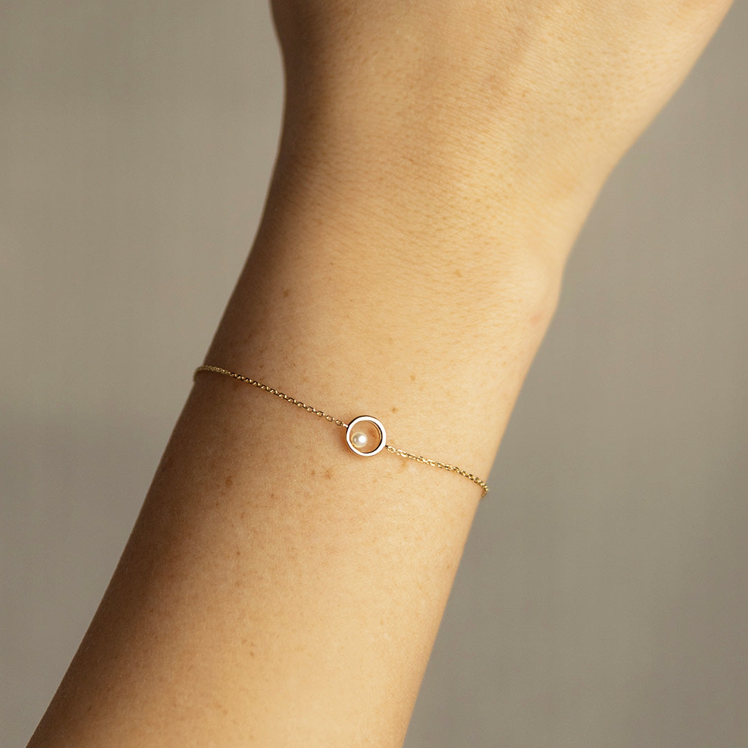 Echtgold Armband Champagne