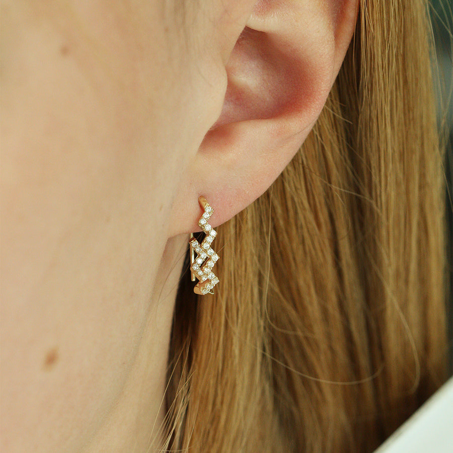 Echtgold Creole Biseau