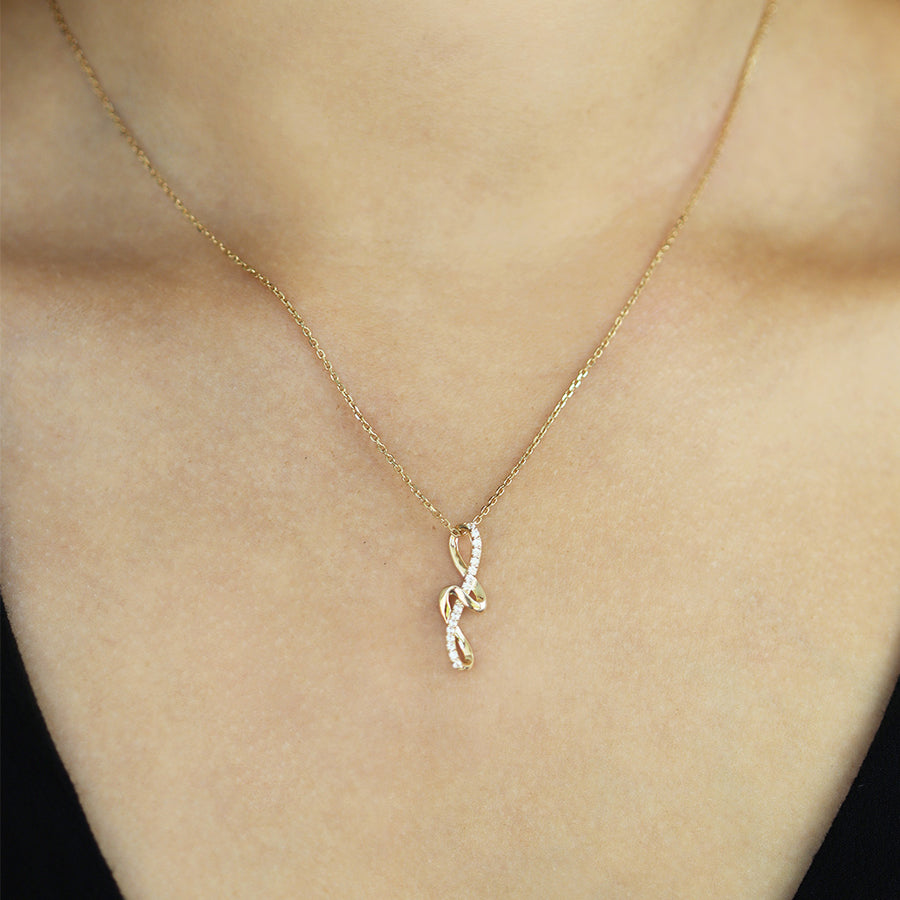 Echtgold Collier Enrouler