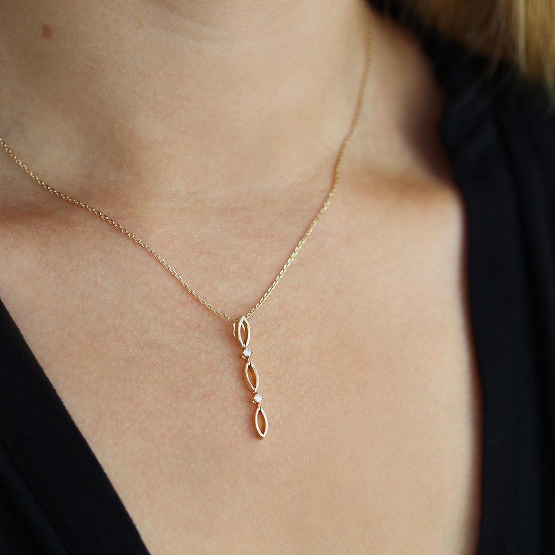 Echtgold Collier relier