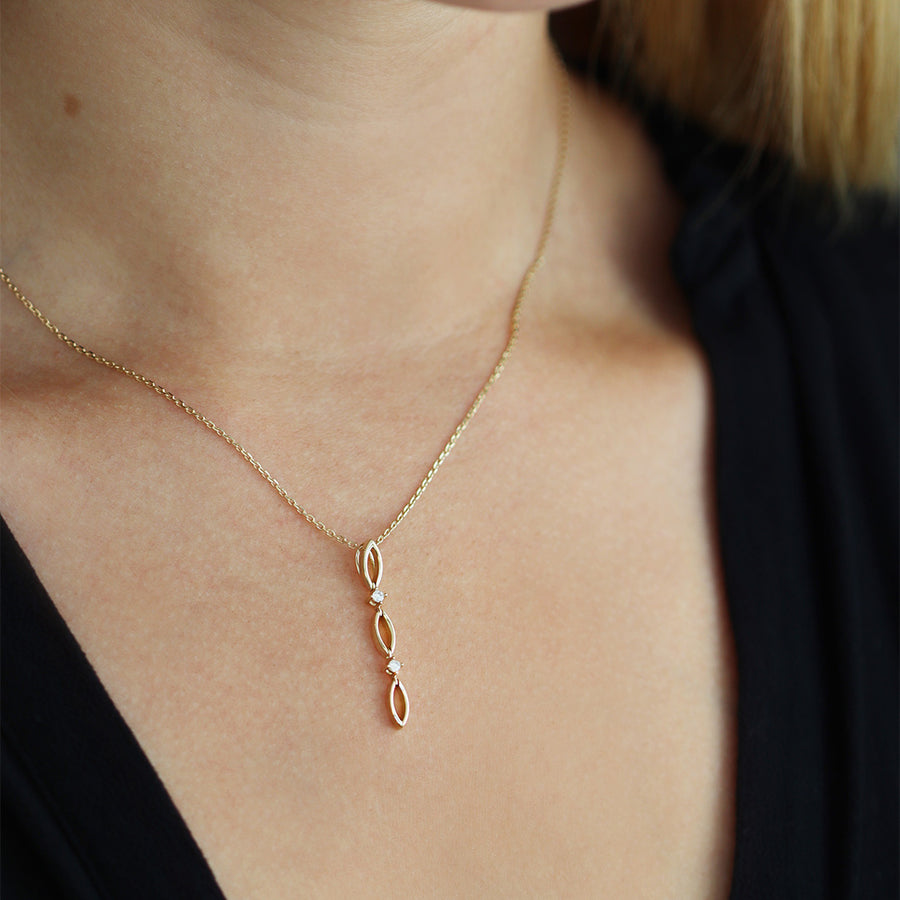 Echtgold Collier relier