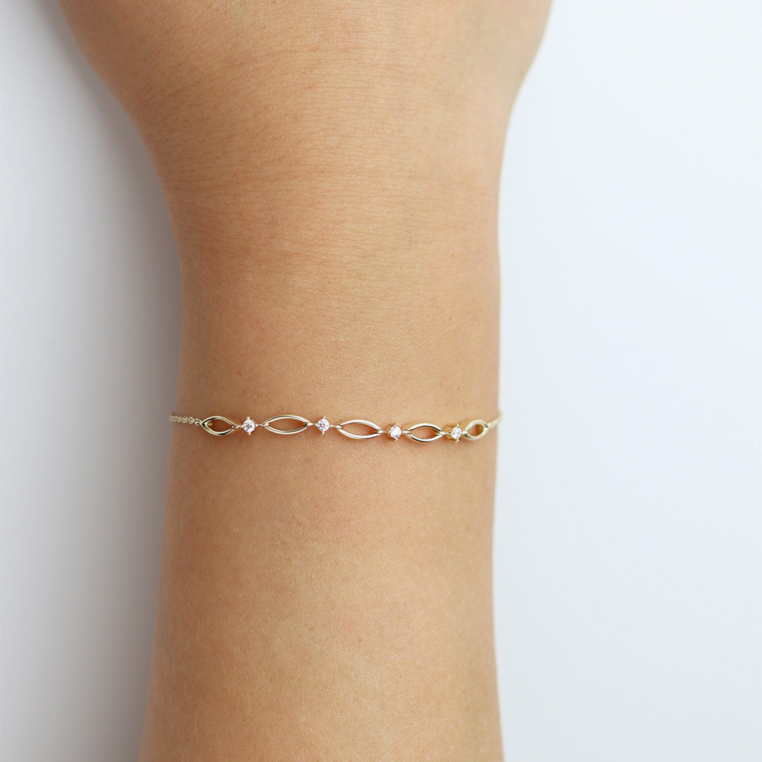 Echtgold Armband relier