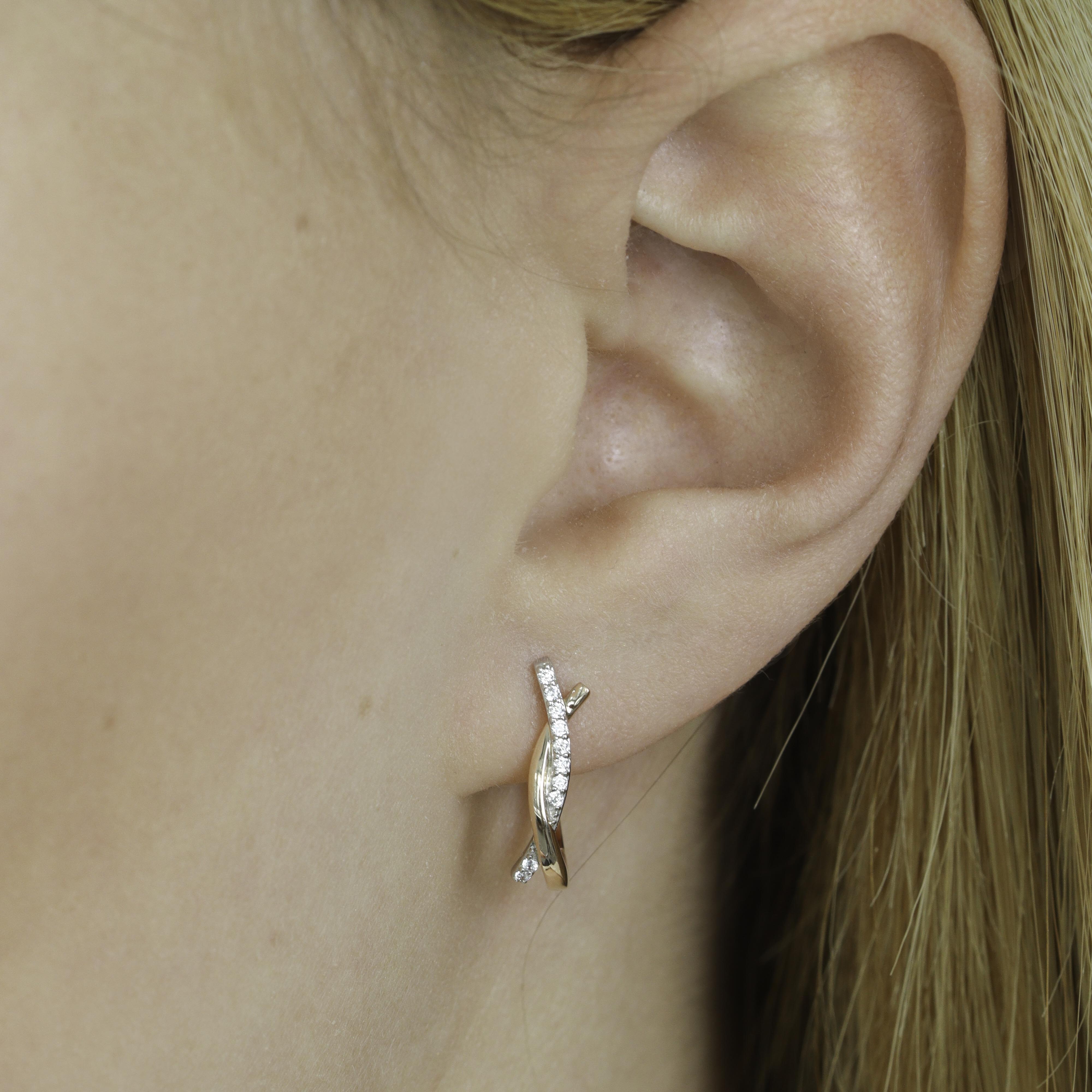 Echtgold Ohrring Fidèle Rosé