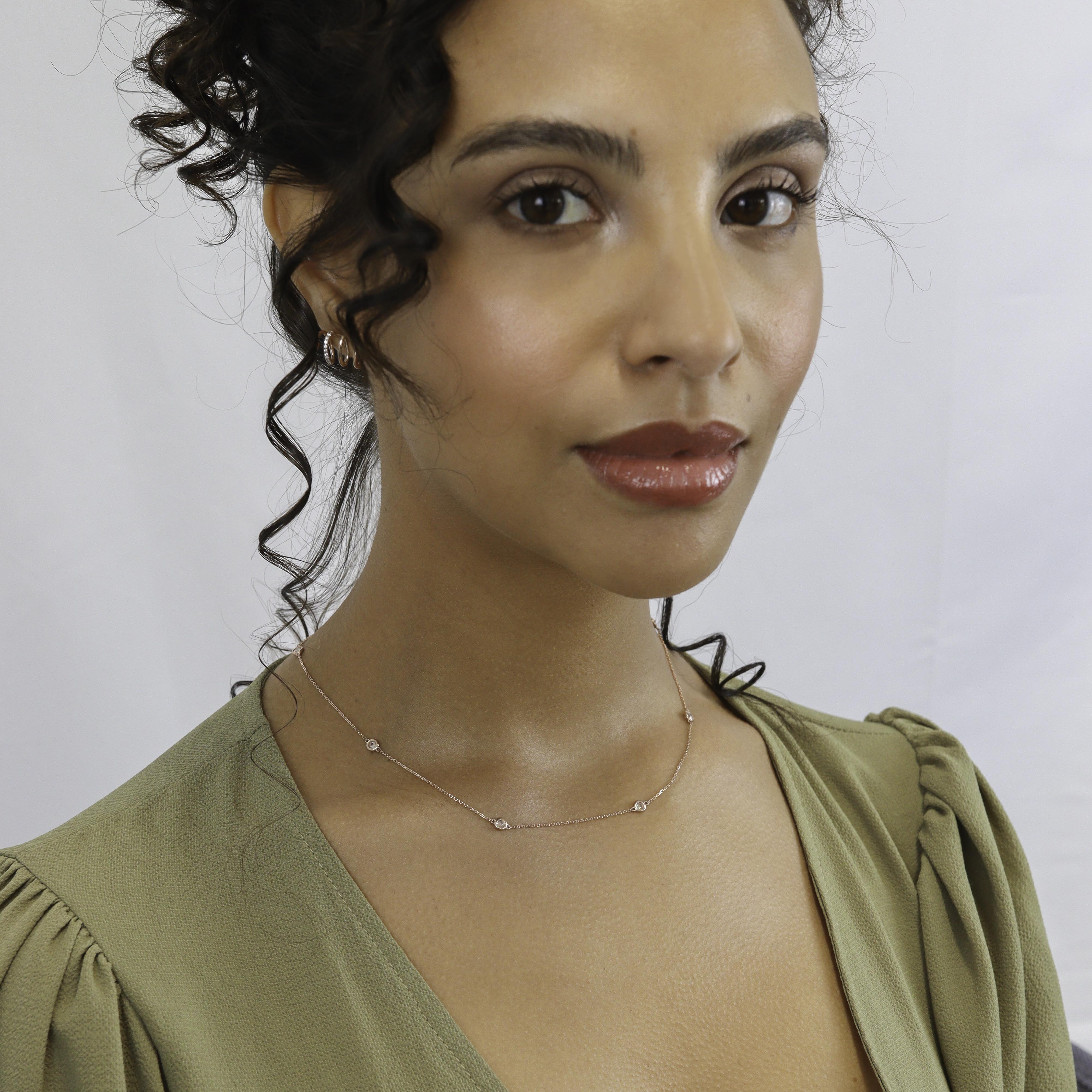 Echtgold Collier Mademoiselle Rosé