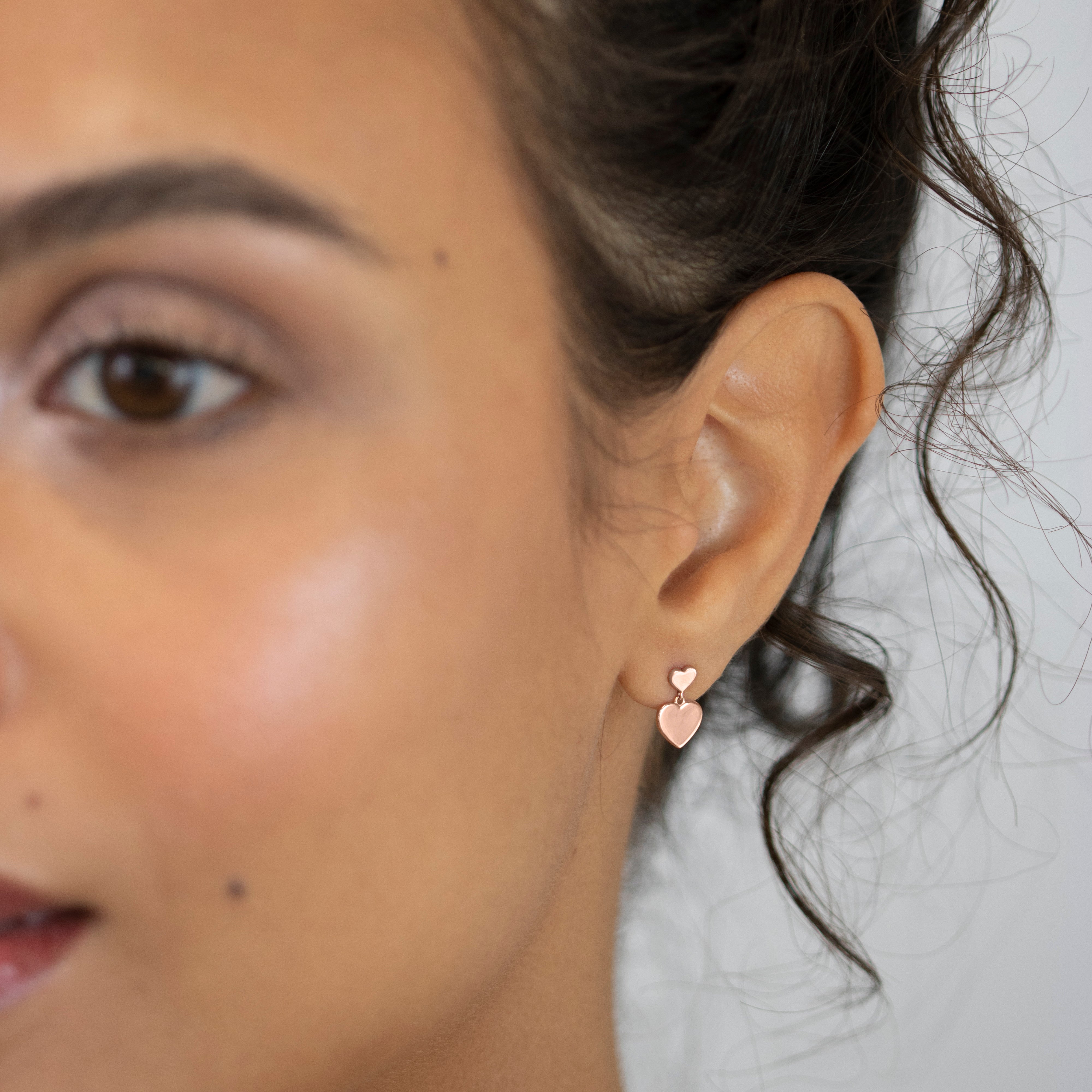 Echtgold Ohrstecker Loulou Rosé