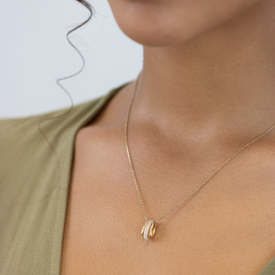 Echtgold Collier pendentif