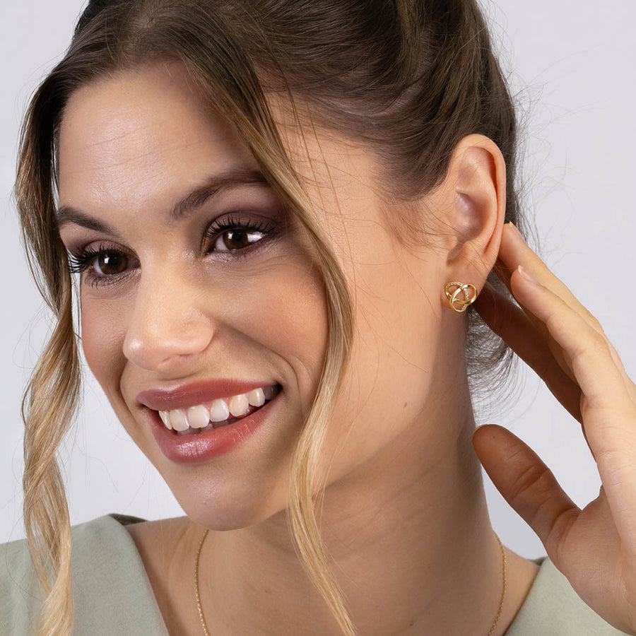 Echtgold Ohrringe mêler