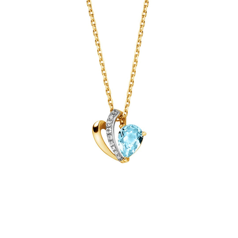 Nana Kay Echtgold Collier Bleu Chérie