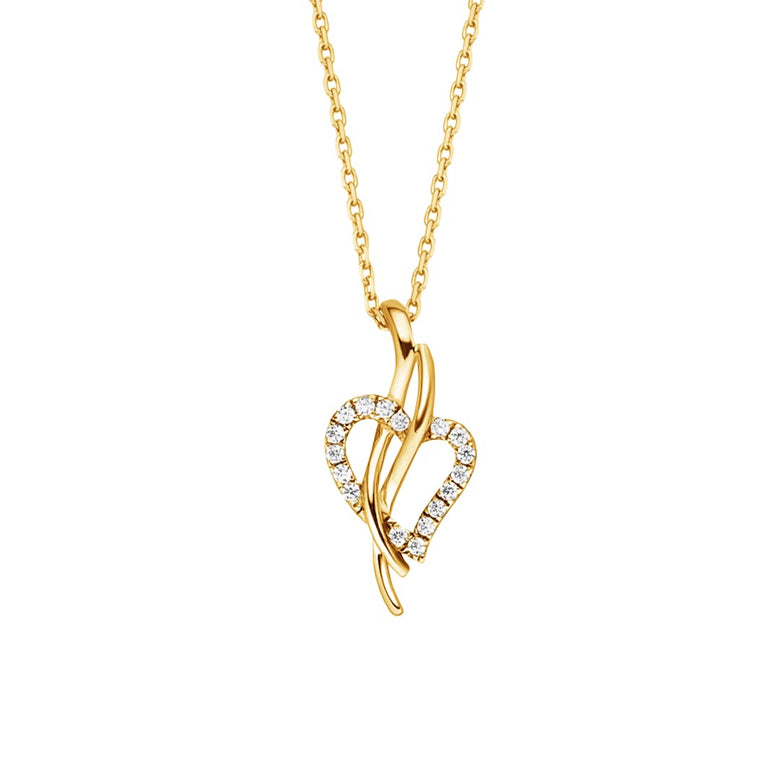 Nana Kay Echtgold Collier près du coeur