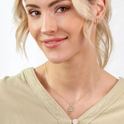 Echtgold Collier Trèfle