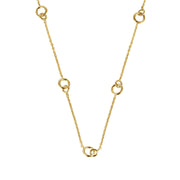 Echtgold Collier Noué