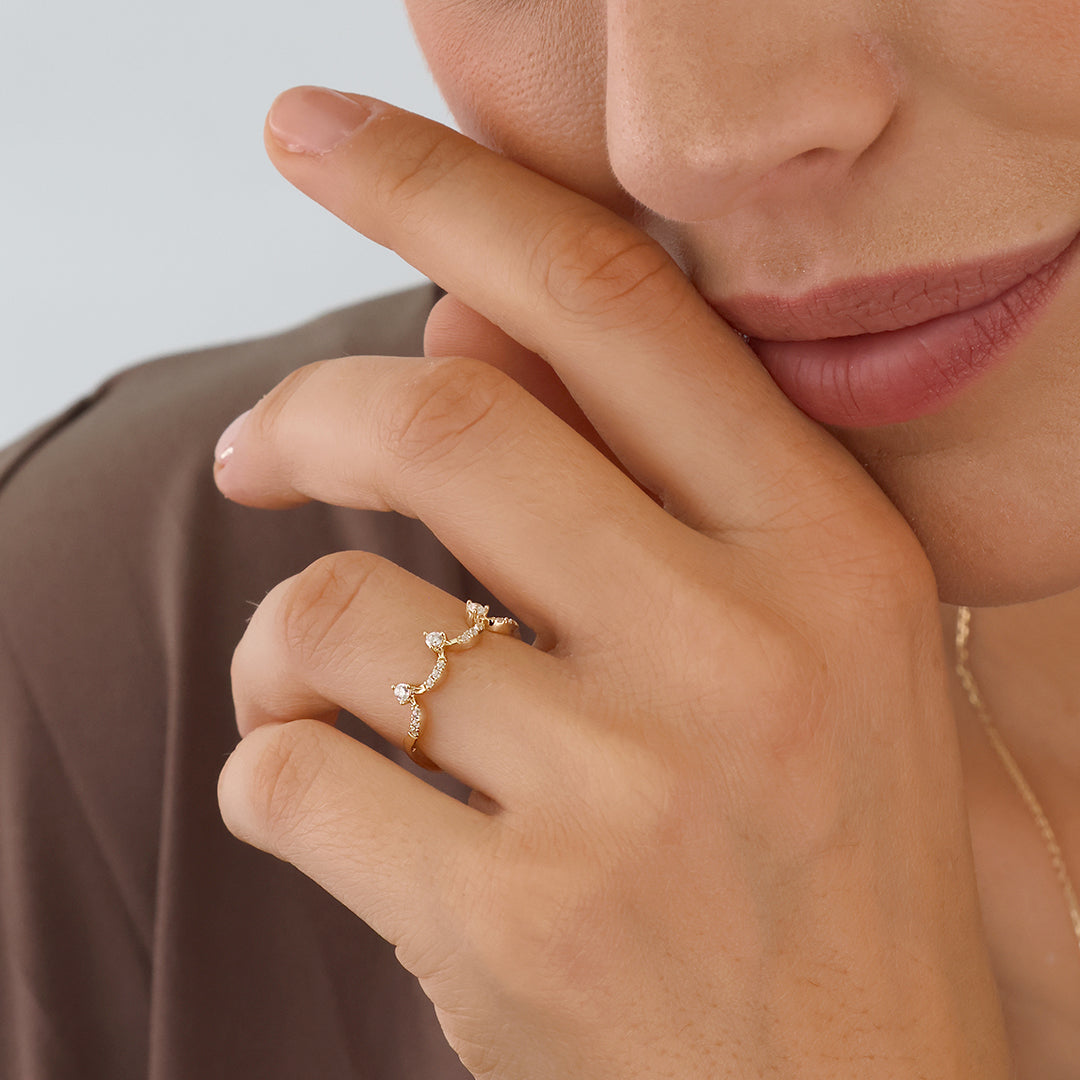 Echtgold Ring  Princier