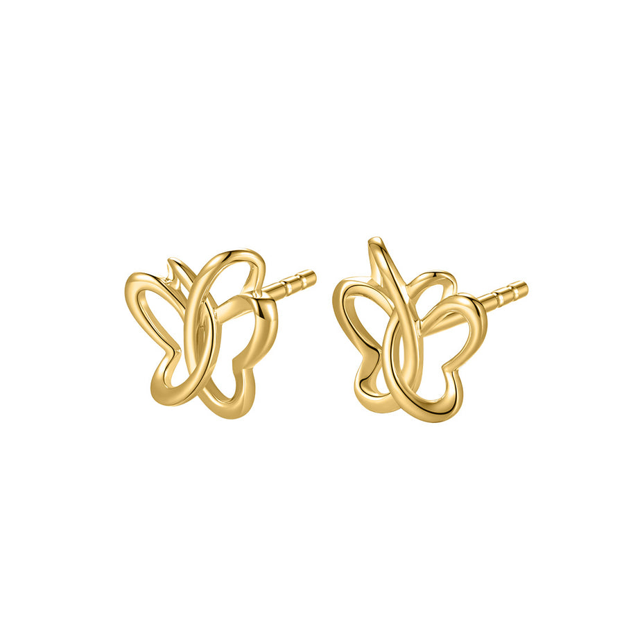 Echtgold Ohrstecker Papillon Enchanté
