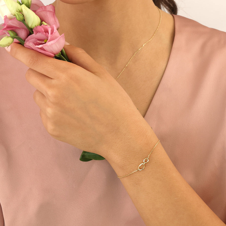 Echtgold Armband Èlance