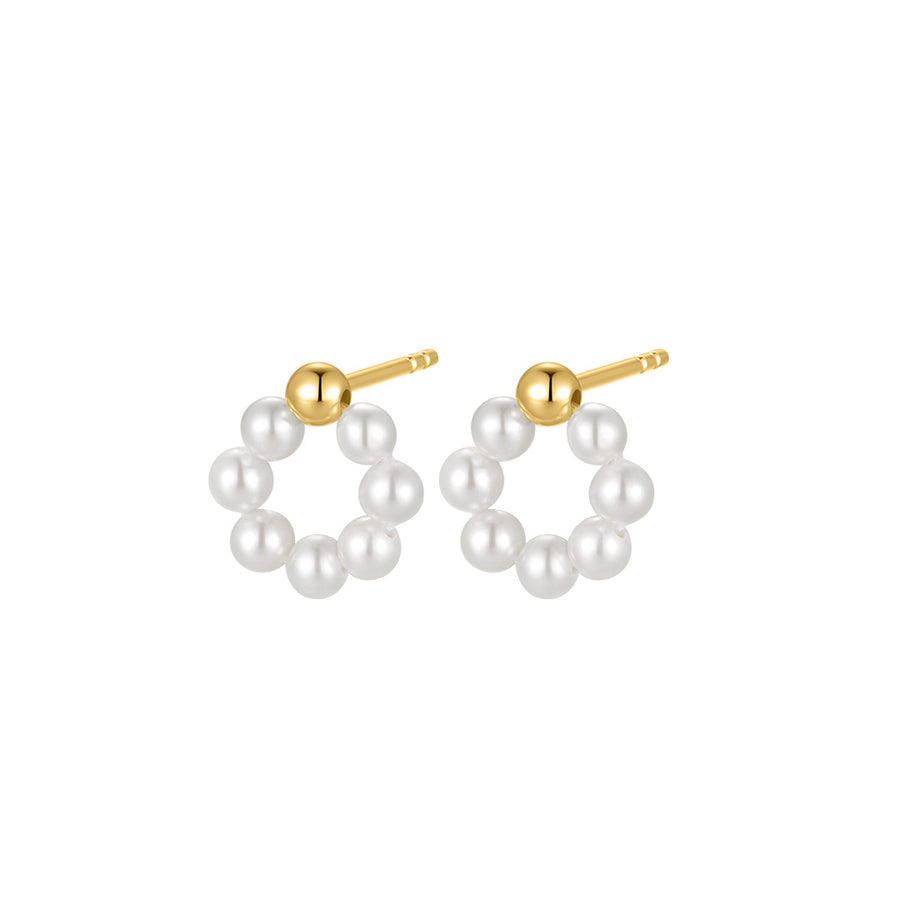 Echtgold Ohrstecker Perlune