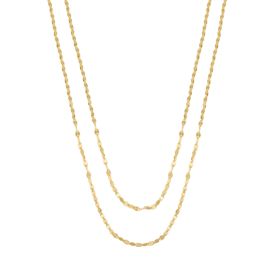 Echtgold Collier Jumelle