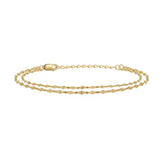 Echtgold Armband Jumelle
