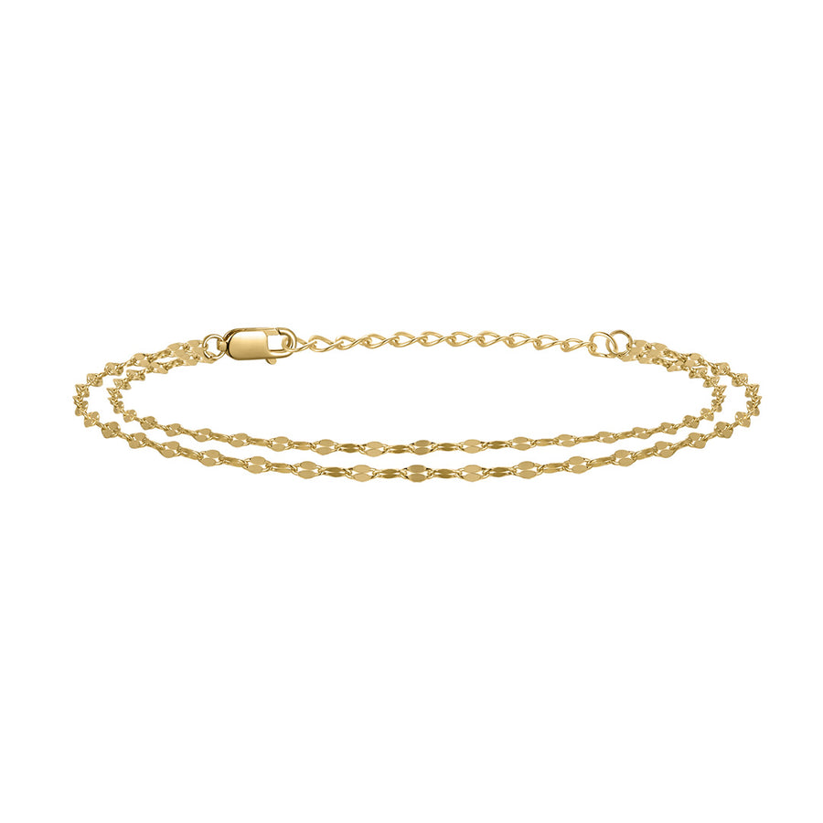 Echtgold Armband Jumelle