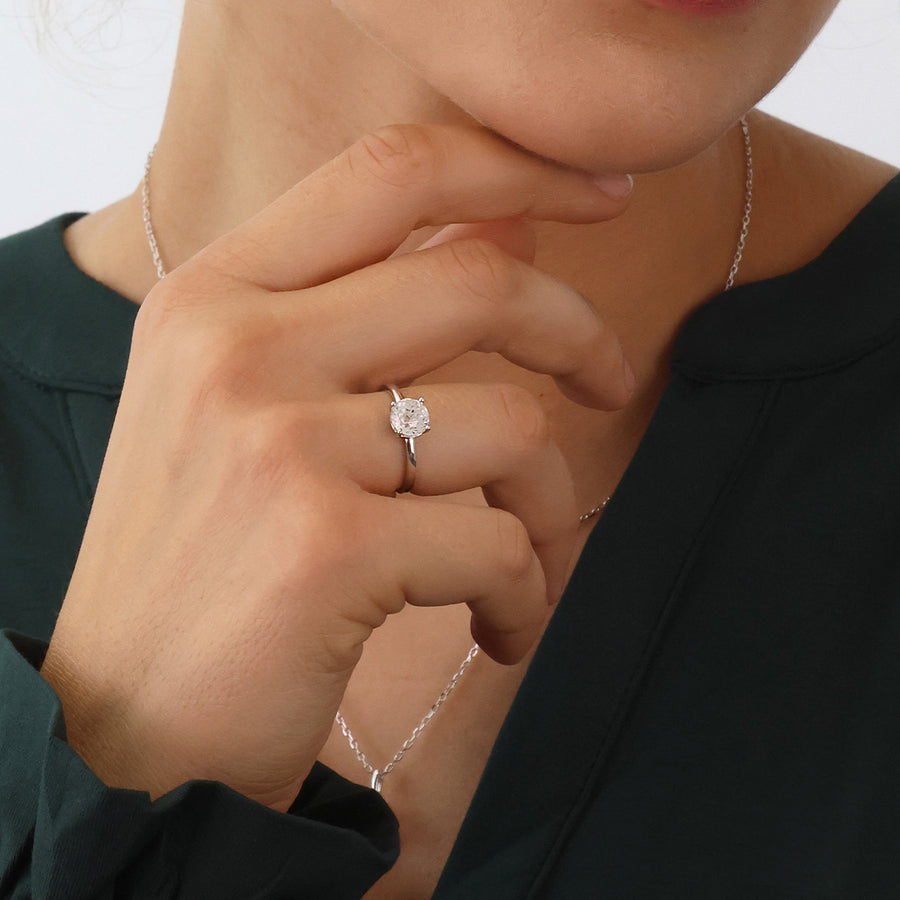Classic Solitaire Ring Caelia