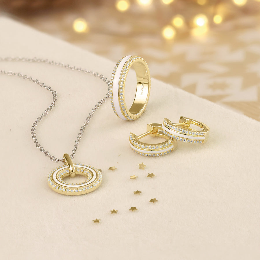 🎄✨Weihnachtsangebot: Glamour Girl Ring Émaille