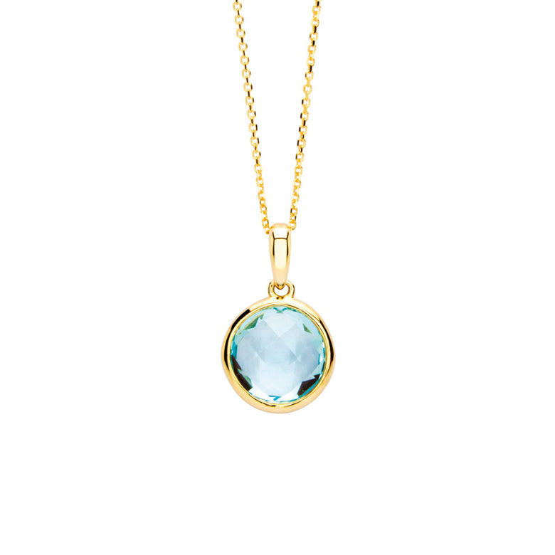 Nana Kay Echtgold Halskette Aquamarine