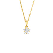 Echtgold Collier Stellaire