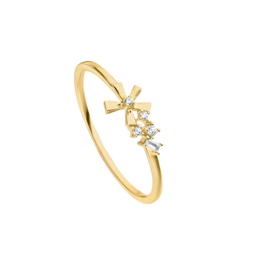 Echtgold Ring Fleur