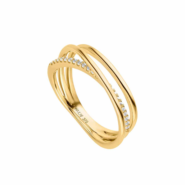 Nana Kay Echtgold Ring Onduler