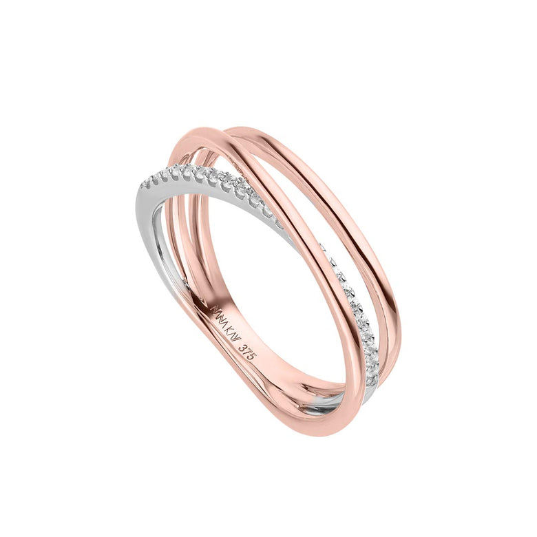 Nana Kay Echtgold Ring Onduler Rosé