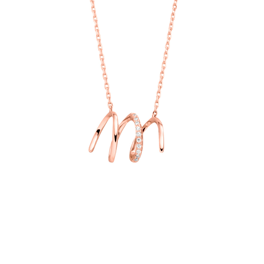 Echtgold Collier volute Rosé