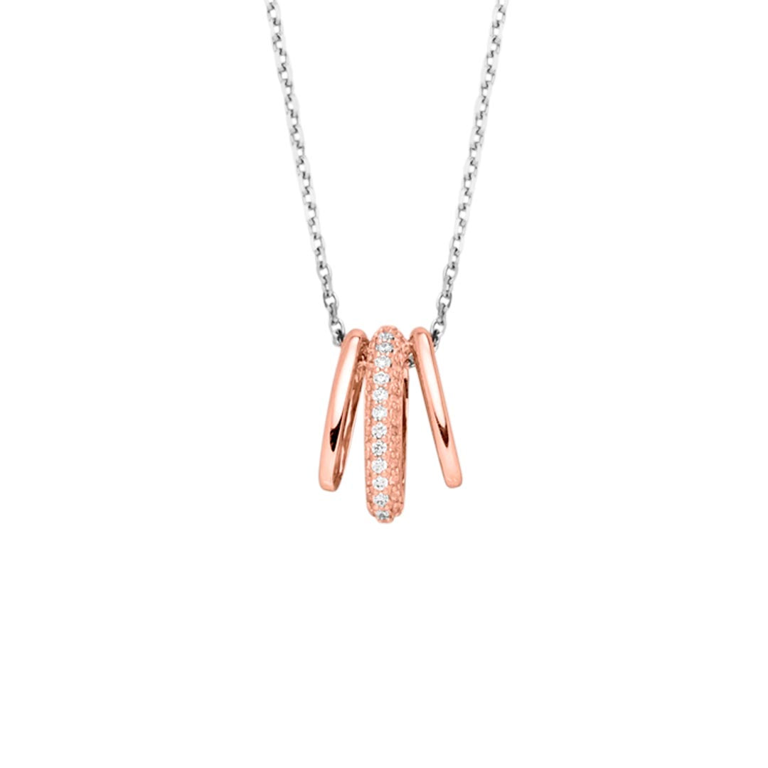 Echtgold Collier pendentif Rosé