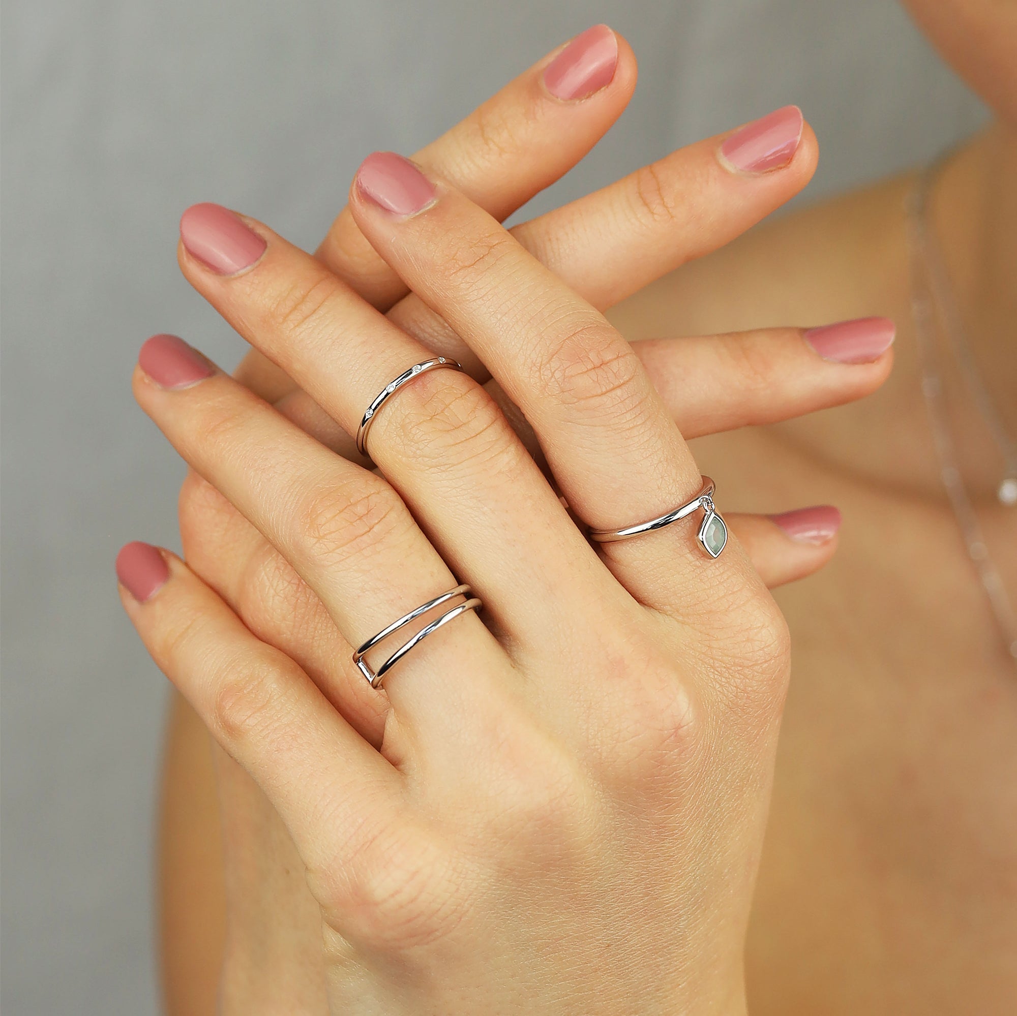 Delicate Touch Ring Ensemble