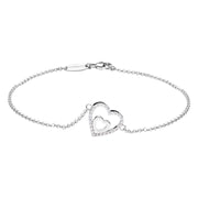 Double Happiness Armband Silber
