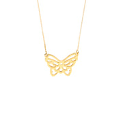 Echtgold Halskette Papillon
