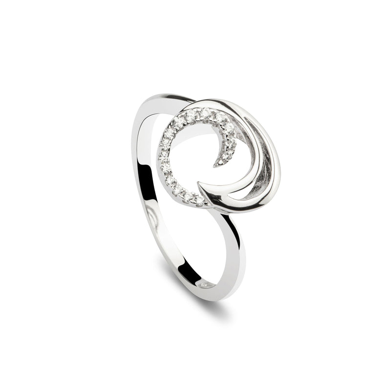 Nana Kay Swinging Silver Ring Waves