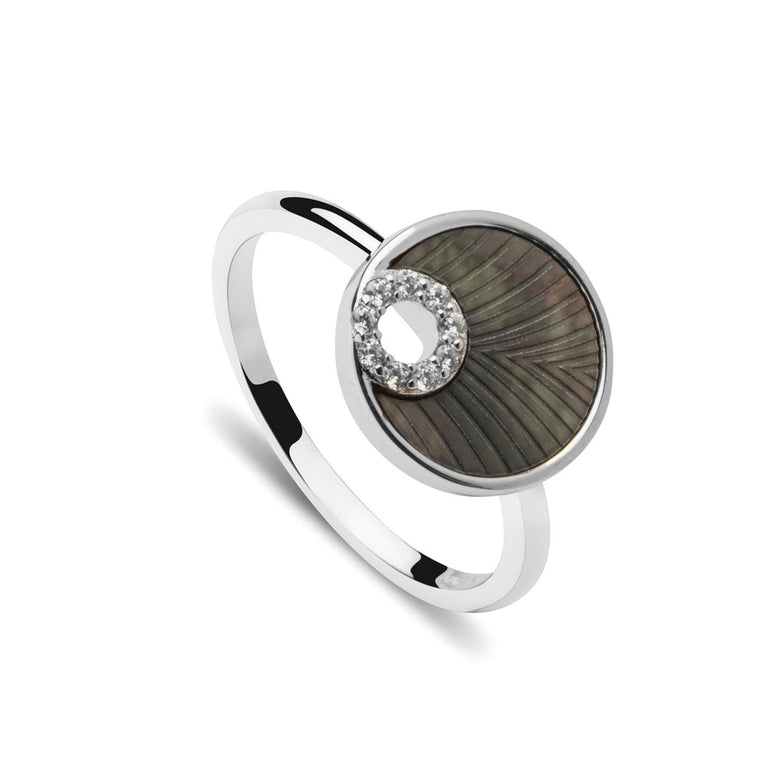 Nana Kay Shiny Circles Ring Shell