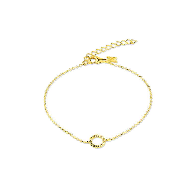 Nana Kay Pretty Twist Armband Cord Gold