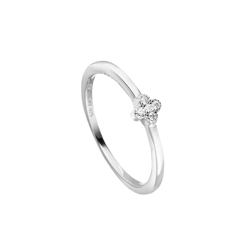 Nana Kay Delicate Touch Ring Clover Silber