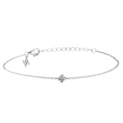 Delicate Touch Armband Clover Silber