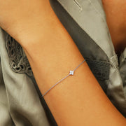 Delicate Touch Armband Clover Silber